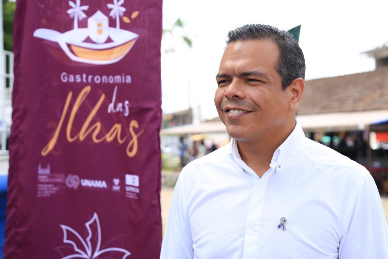 O festival Gastronomia nas Ilhas é uma iniciativa da Prefeitura de Belém, por meio da Companhia de Desenvolvimento e Administração de Áreas Metropolitanas (Codem) e da Coordenadoria de Turismo de Belém (Belémtur). Na foto, Lélio Costa, titular da Codem